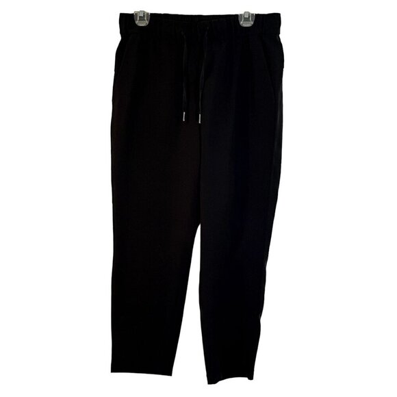 Lululemon Pants On The Fly 7/8 Crop Pant Woven Black‎ Size 8 - Picture 1 of 10